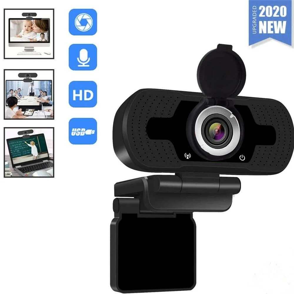 Веб камера для ПК 1080P Full HD USB автофокус крышка объектива с микрофоном|Веб-камеры| |