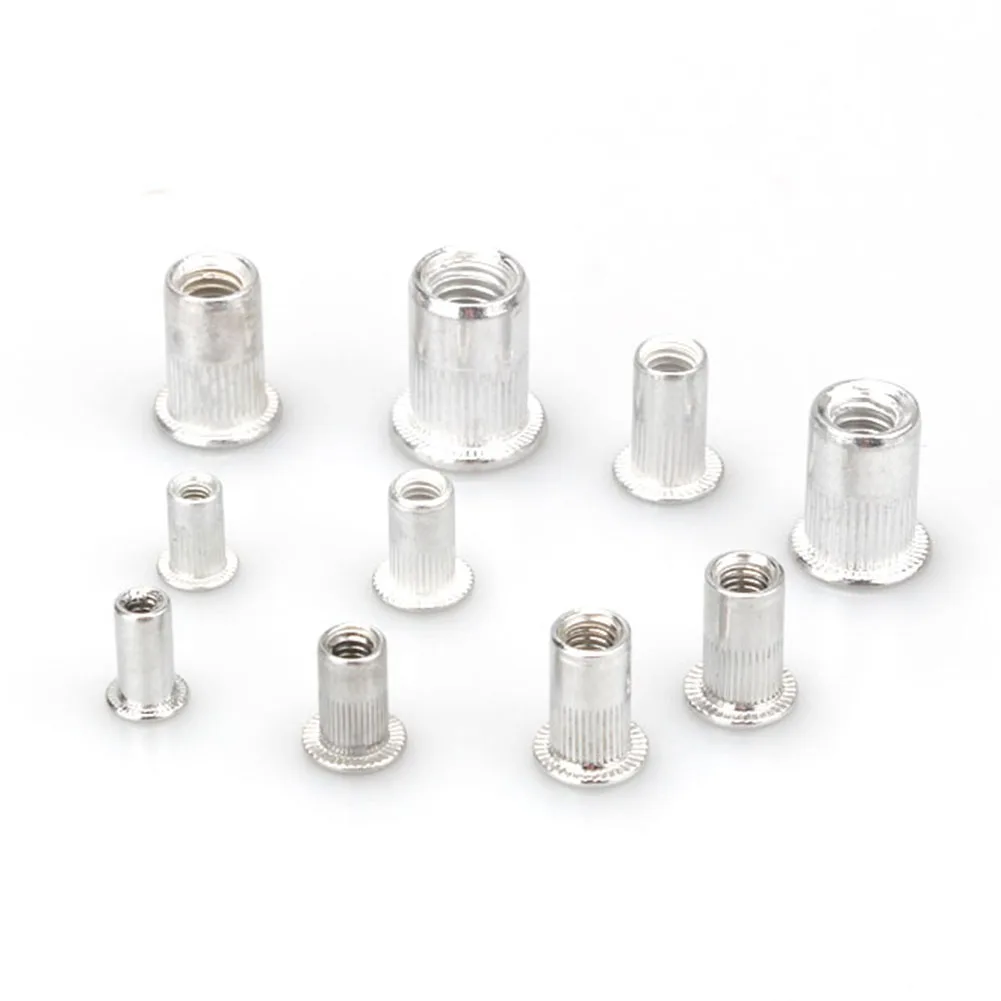 

300pcs Aluminum Rivet Nut Kit Rivet Nutsert Assort 150pcs Metric+150pcs SAE Metric M3 M4 M5 M6 M8 6-32 8-32 10-24 10-32 1/4-2