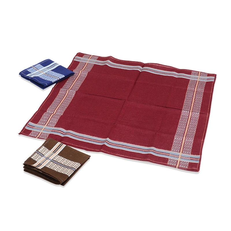 3 шт./лот квадратные клетчатые полосатые носовые платки мужские классические