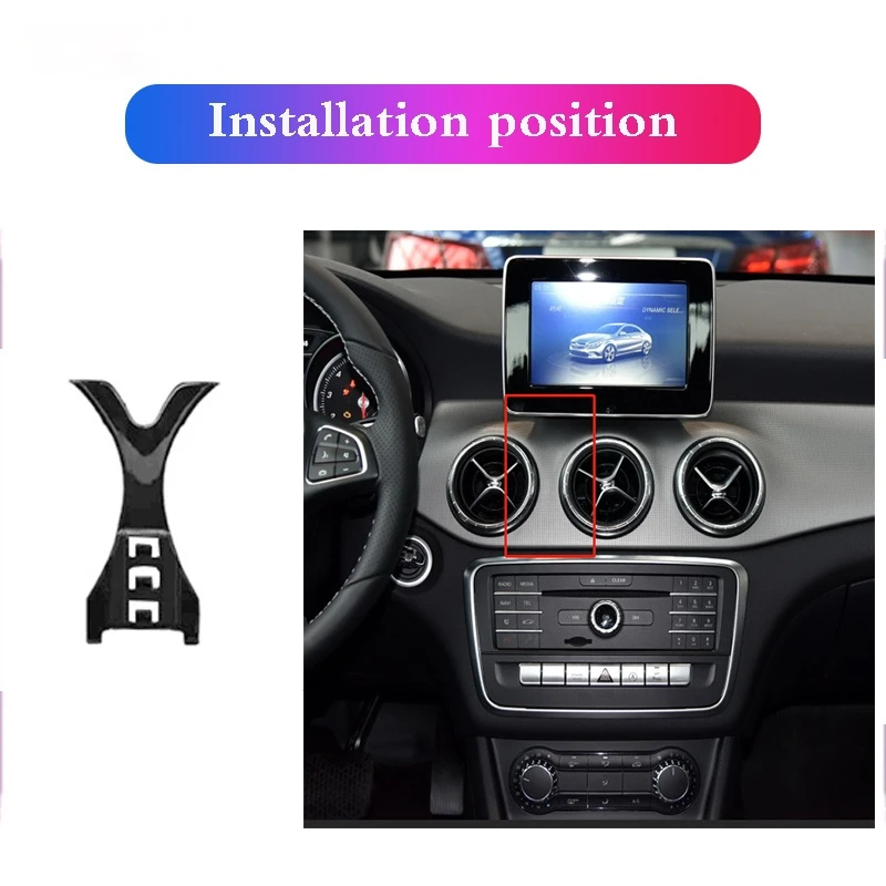 car mobile phone holder mounts stand gps navigation bracket for mercedes benz w176 x156 w117 a class gla cla car accessories free global shipping