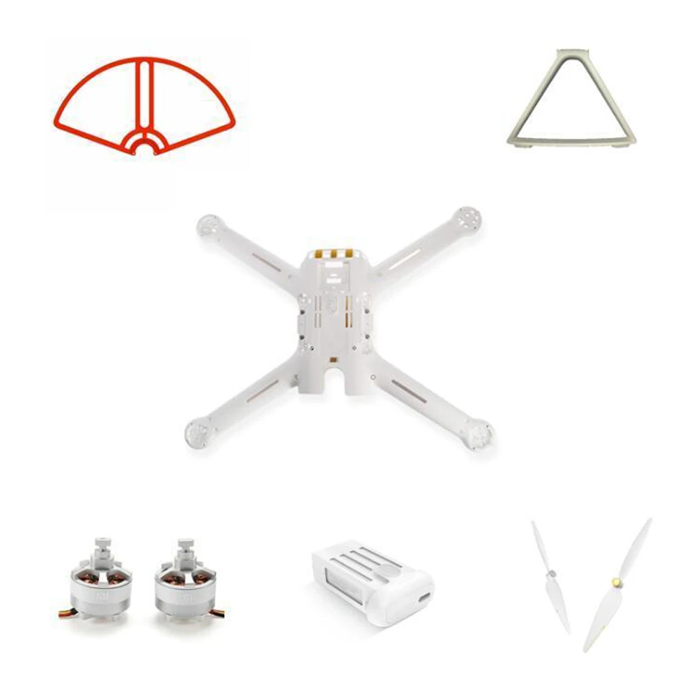 Piezas de repuesto para Dron Mi versi&oacute;n 4k, conjunto de marco de Baldes, carcasa de cuerpo de Motor de aterrizaje, protector de h&eacute;lice de bater&iacute;a, receptor Wifi-0