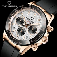 2021 new pagani design mens quartz watch japan vk63 waterproof clock men automatic date luxury sports timing watch reloj hombre