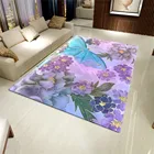 Новый фиолетовый цветок в китайском стиле раньше для современной гостиной красивые Коврики для спальни прикроватный коврик для комнаты девушки женщины