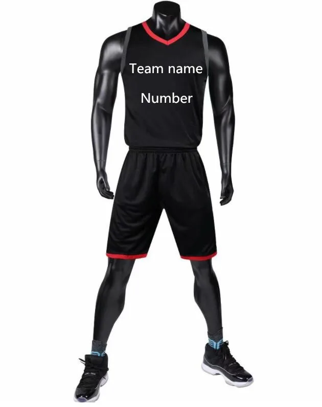 Пользовательское имя и номер Новая баскетбольная форменная одежда взрослые