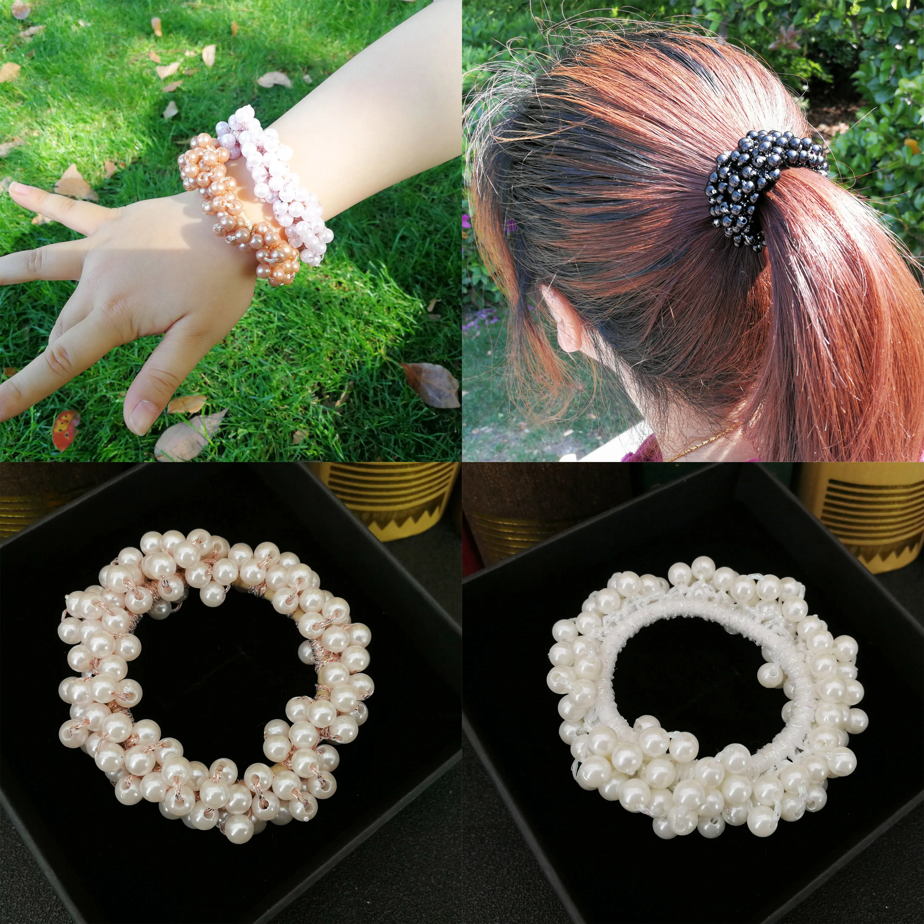 Резинка для девочек эластичные резинки хвоста держатель конского жемчужные