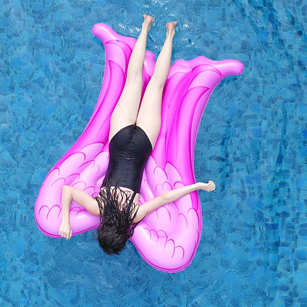 

Angel Wings Inflatable Swimming Ring Pool Float Inflatable Angel Wings Float Floating Mat Beach Toy For Men Women Pool Party