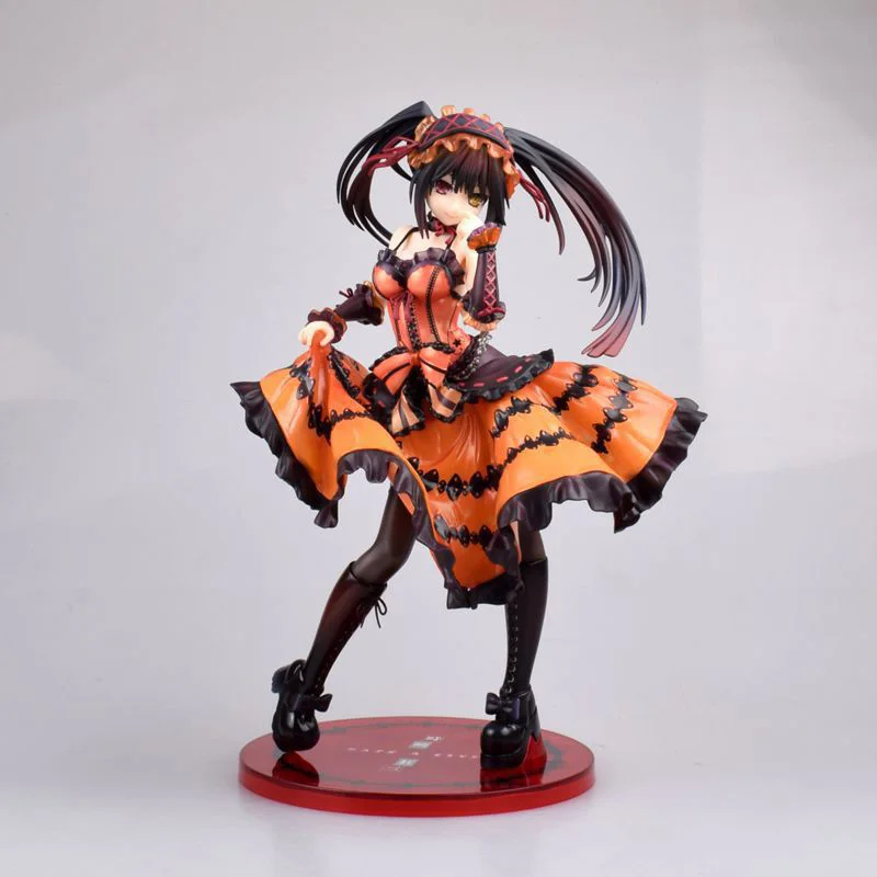 

23cm DATE A LIVE Tokisaki Kurumi Anime Action Figure Mad Three Verdict Theater Ver Sexy Girl PVC Collection Model Dolls Toy Gift