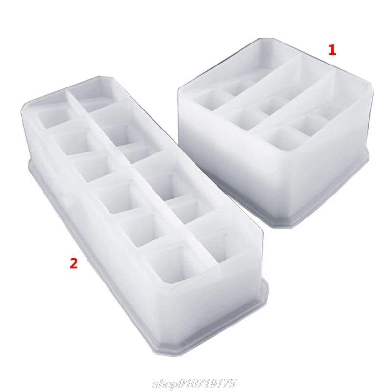 

Crystal Epoxy Mould DIY Manual Storage Box Highlight 9/12 Square Storage Boxes Silicone Mold N10 20 Dropshipping