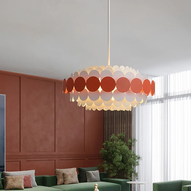 Современные подвесные светильники из кованого железа синий красный черный