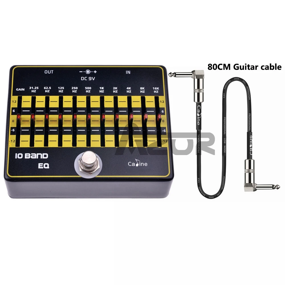 Caline CP-24 10-полосный гитара с эквалайзером эффект педали True Bypass гитарные педали Аксессуары Алюминиевый сплав Гитара Запчасти эквалайзер педали