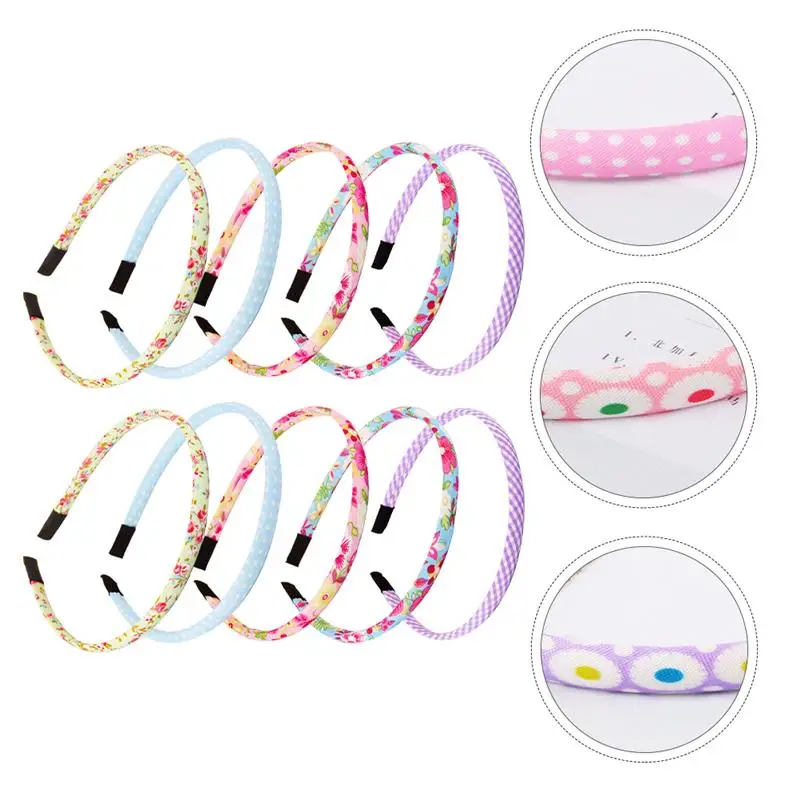 

20Pcs Children Hair Hoops Girl Headwear Cartoon Hairbands Lovely Hair Hoops for Children Party