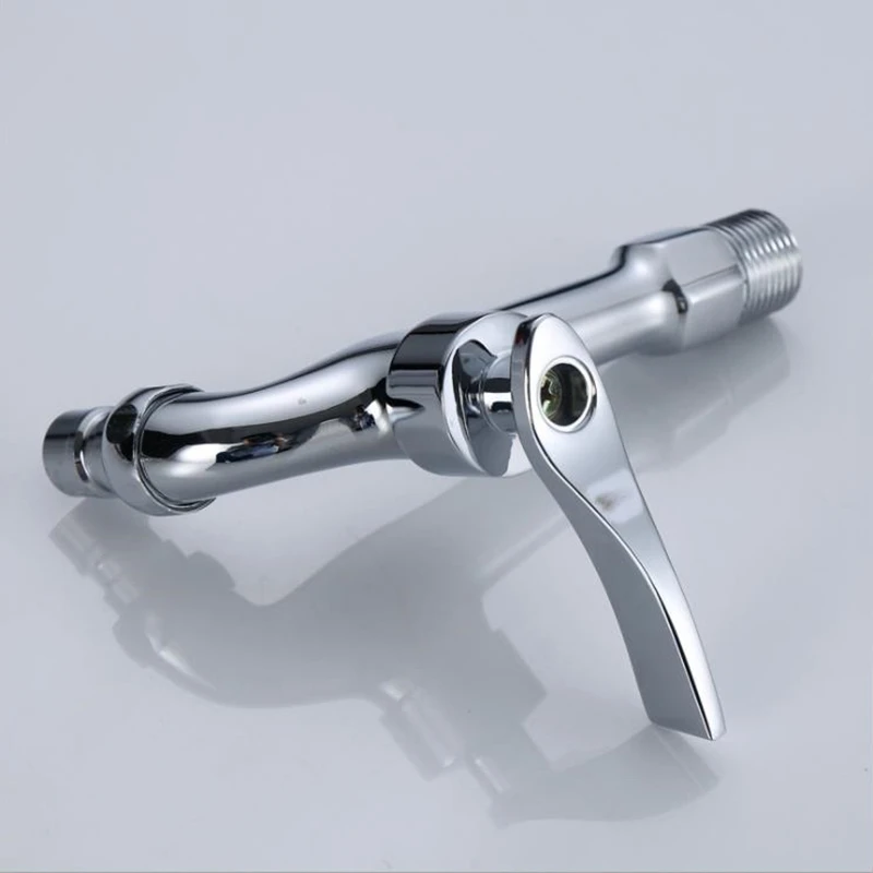 High Quality Brass Kitchen Bathroom Sink Tap Mop Pool Water Taps 17cm Long Outdoor Garden Faucet Washing Machine Bibcock | Обустройство