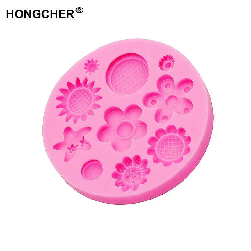 Форма для выпечки силиконовая в форме подсолнуха хризантемы морской звезды | Дом