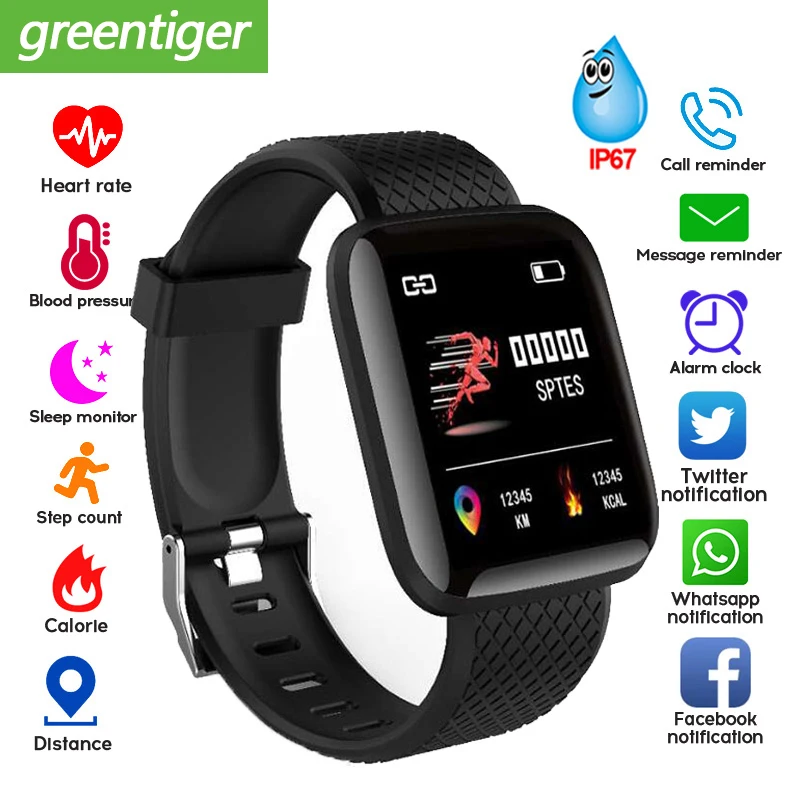 Смарт браслет измерение артериального давления Водонепроницаемый Фитнес трекер