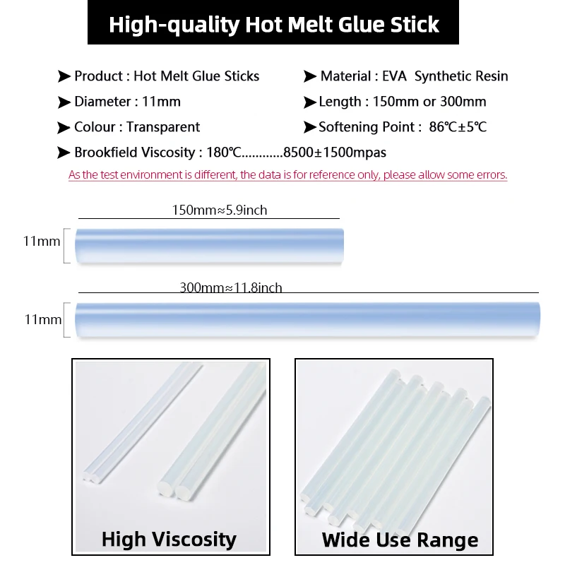 10pcs-30pcs Transparent Hot Melt Glue Stick 11mm Strong Adhesive Home DIY Repair Tools for Electric Gun Craft Sticks - купить по
