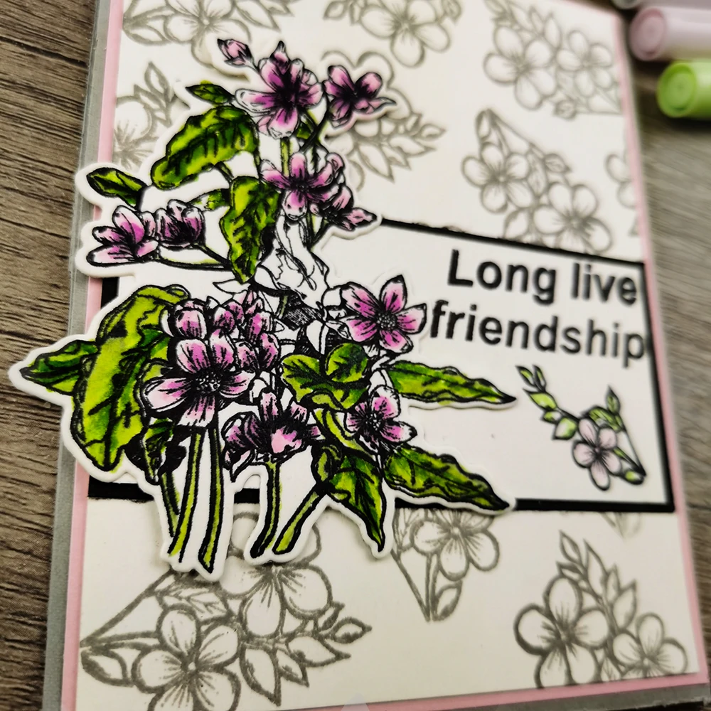 Набор штампов для резки металла цветов и растений изготовление бумажных