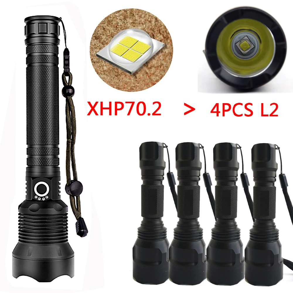 Litwod Z20 люминесцентный фонарь CREE XLamp XHP70.2 1282 высокий мощный тактический светодиодный фонарик Фонарь 26650 фонарь на батарее кемпинга