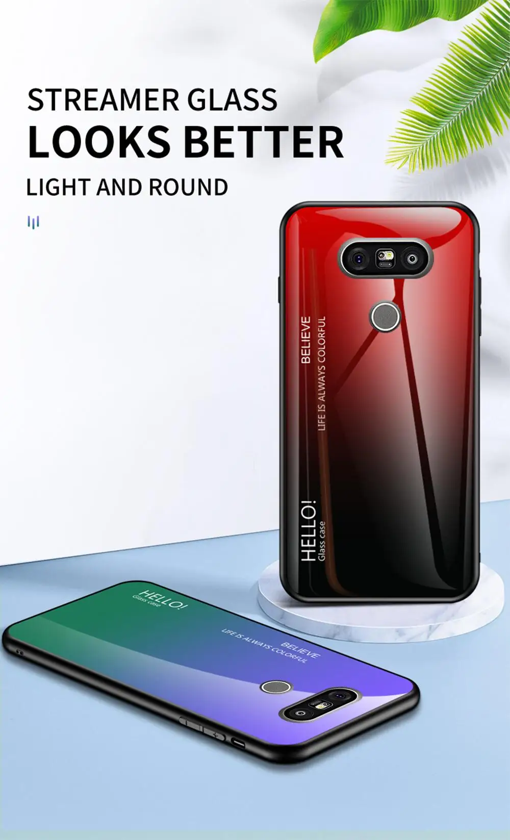 Чехол для телефона LG G8 G7 G6 G5 закаленное стекло противоударный чехол для LG G5 G6 G7 G8 градиентный цвет глянцевое стекло защитный чехол