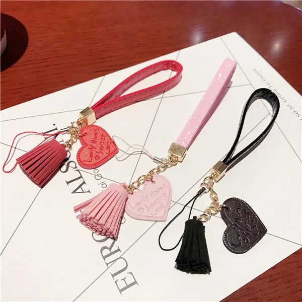 

Fashion Heart-shaped Leather Lanyard Girl Soft Case For Iphone 11 12 Pro Max Mini 7 8 Plus Xr X Xs Max Se 2 Phone Cover Fundas
