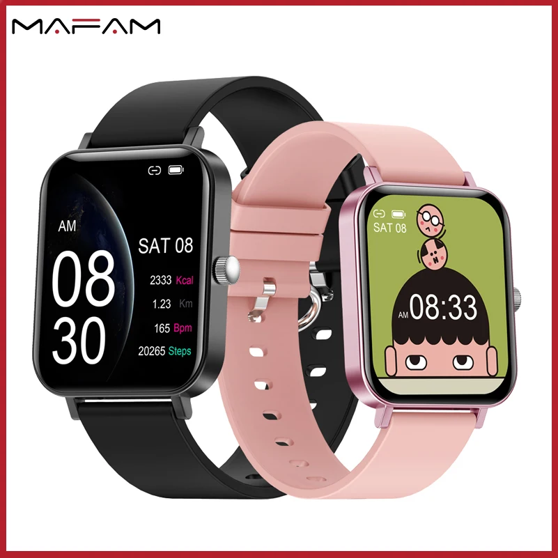 

MAFAM CF82 Men Watch 1.69inch Waterproof Man Smartwatch Clock Blood Pressure Women's Electronic Smart Wrist Watch PK P8 plus