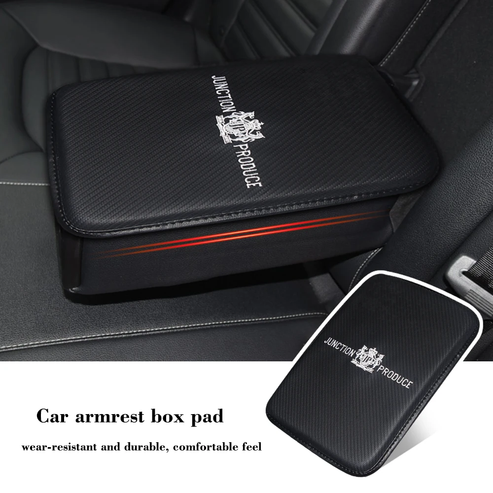 

Car Armrest Mat Cover Auto Seat Arm Rest Covers Storage Protection Cushion For JP Junction Produce Car Styling Accessories