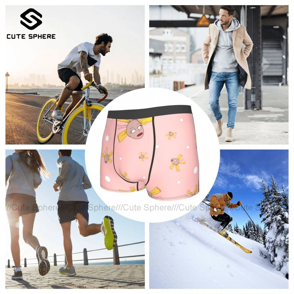 

Doll Underwear Stretch Trenky Sublimation Trunk Polyester Sublimation Males Boxer Brief