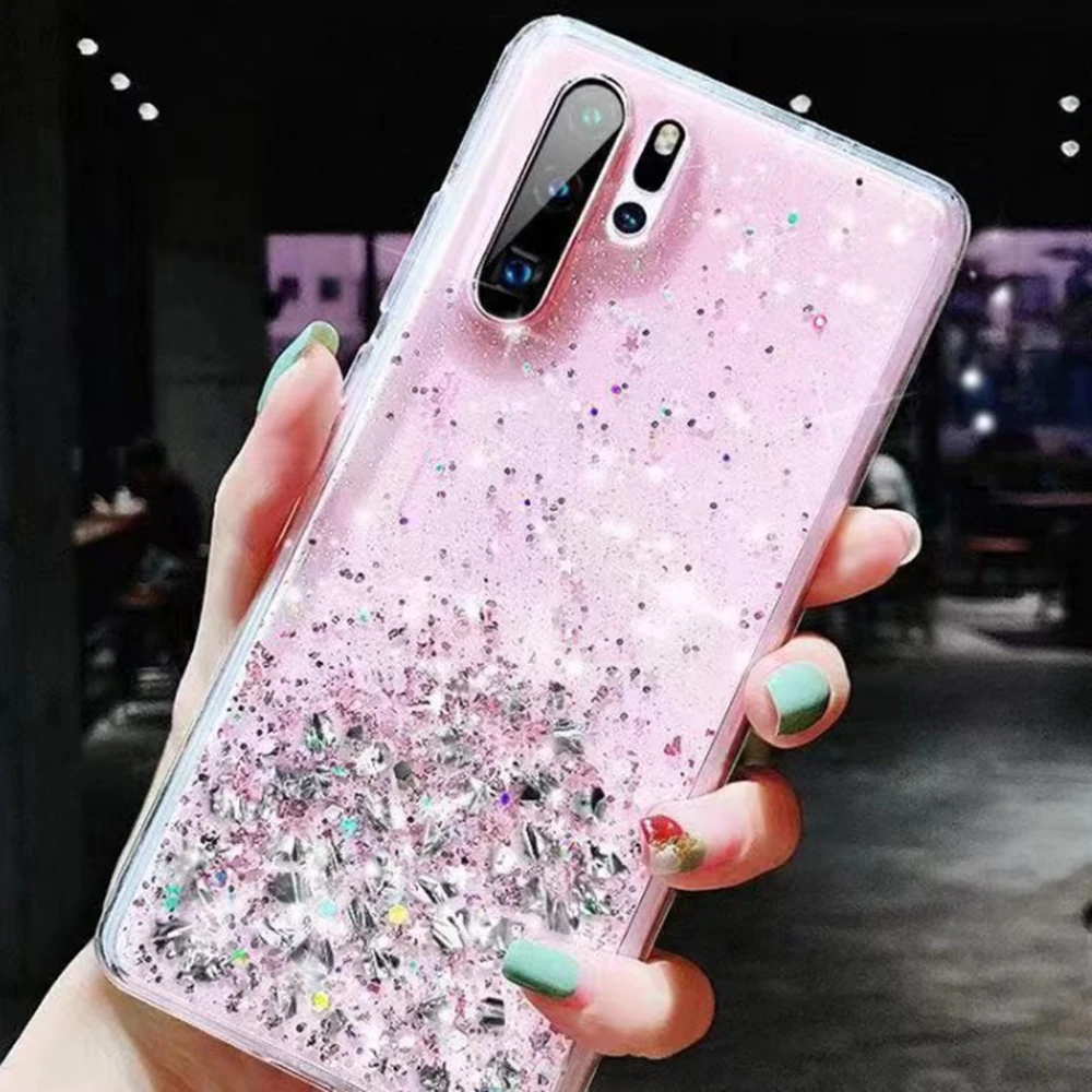 

Bling Clear Mobile Phone Case For iphone 11 Pro X Xr Xs Max 6 6S 7 8 Plus Starry Quicksand Glitter Transparent Cellphone Shell