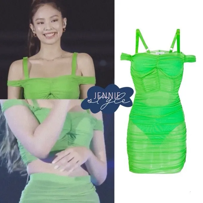 Kpop Blackpink Дженни Европа Америка сеть пряжа, перспектива без бретелек сексуальные платья женские уличные вечерние модное с лямками платье