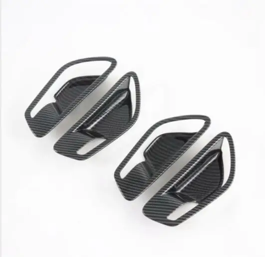 Автомобильная Внутренняя дверь чаша крышка отделка углеродного волокна для Hyundai