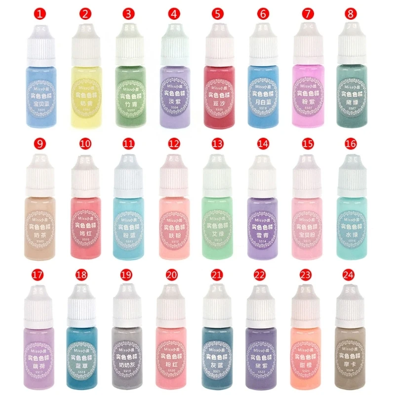 УФ полимерная пигментная жидкость 10 мл краска сплошного цвета для эпоксидная