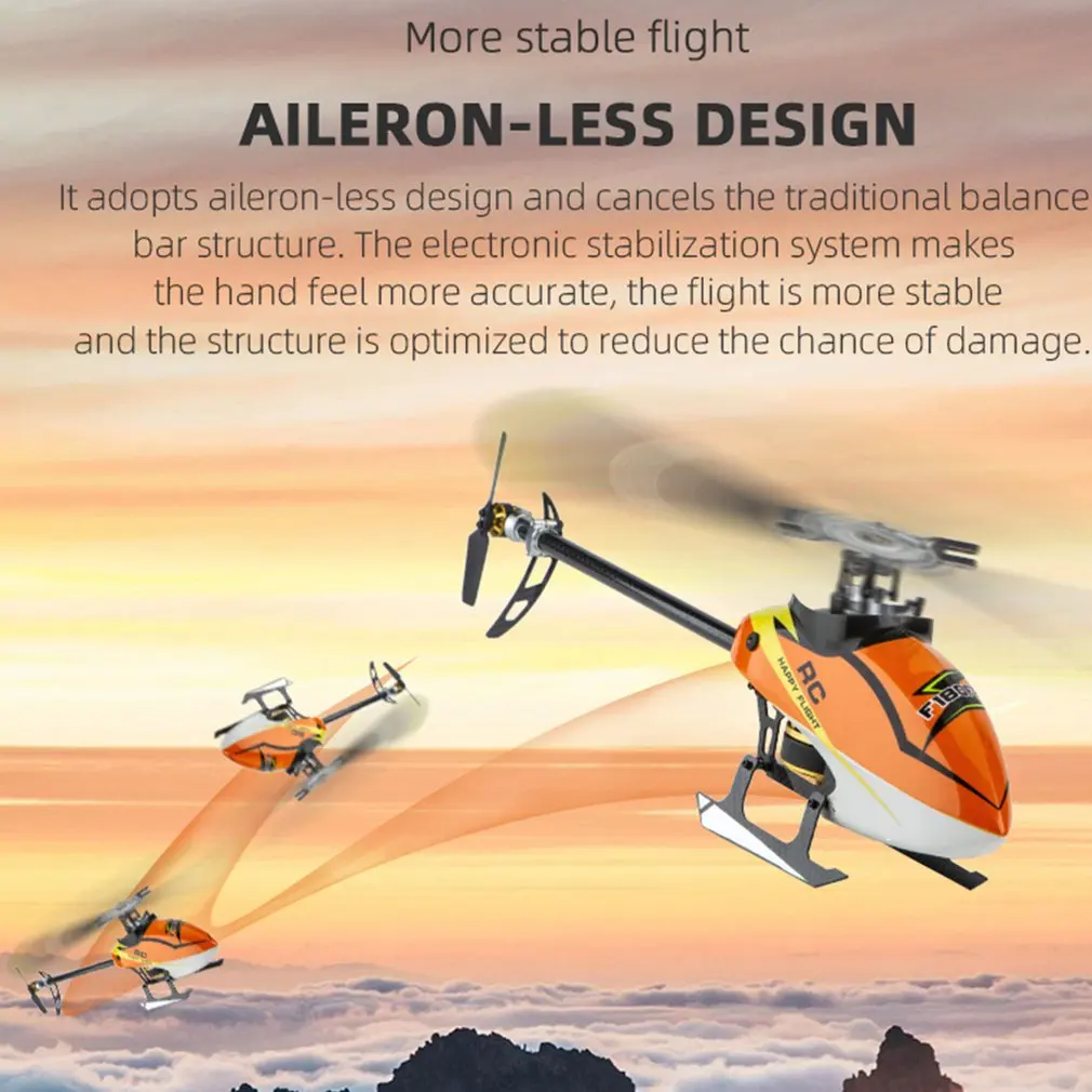 F180 6CH 3D 6G sistema Dual sin escobillas Motor de accionamiento directo Flybarless w/ S-FHSS RC helic&oacute;ptero avi&oacute;n BNF/RTF modelo VS E180-5