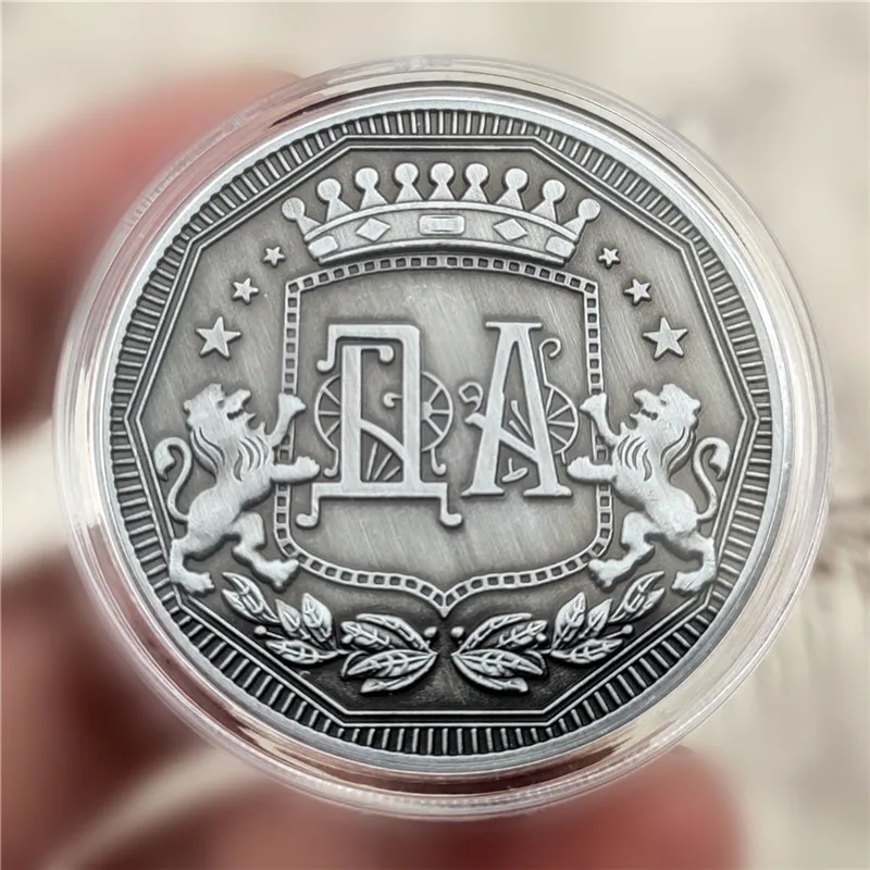 

Lion Crown Coin Badge Badge Coin