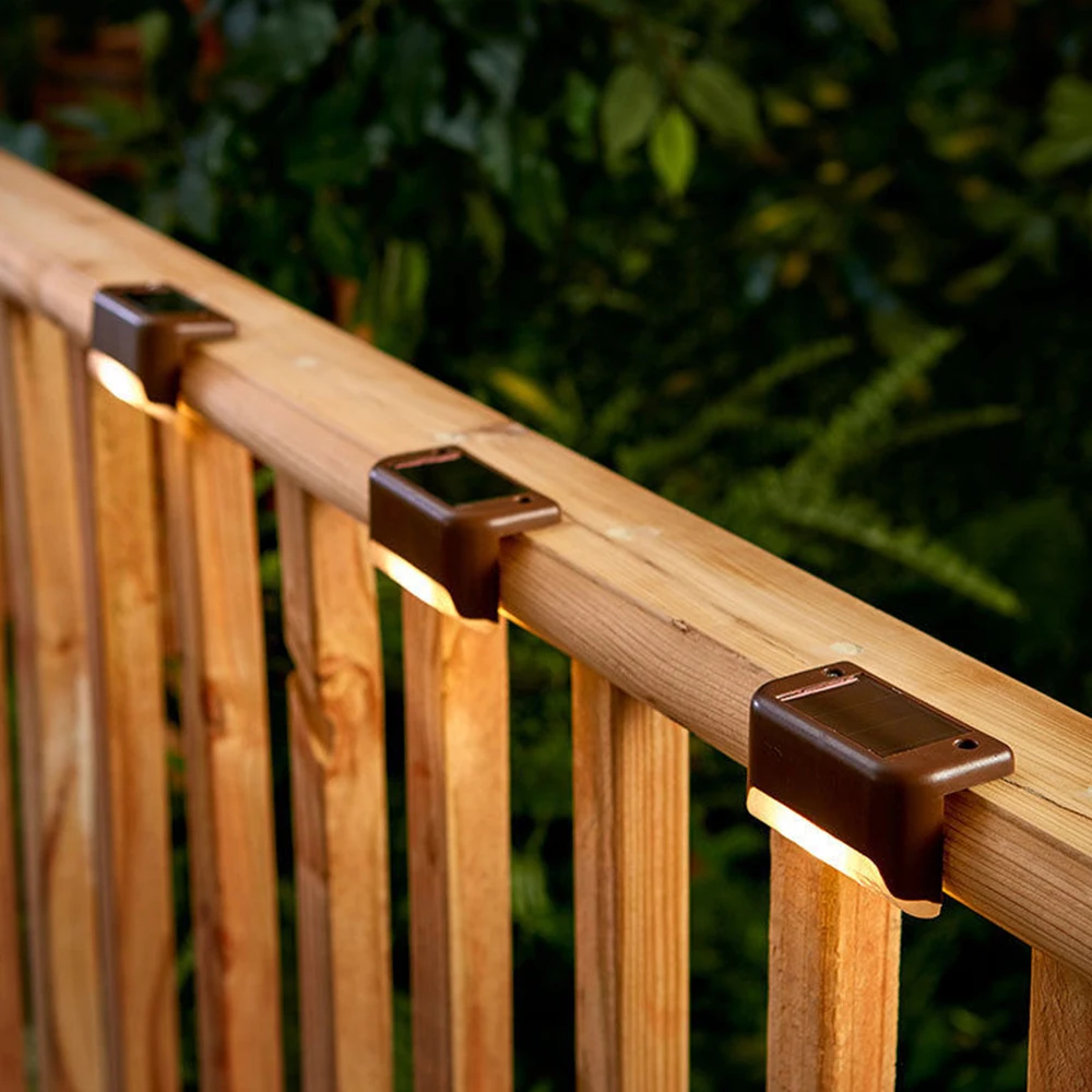 8 шт. светодиодный солнечный светильник для забора уличный на солнечной батарее