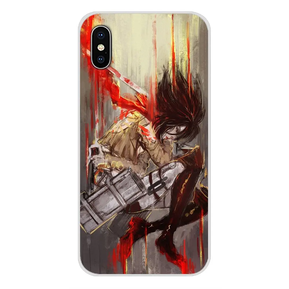 For LG G3 G4 Mini G5 G6 G7 Q6 Q7 Q8 Q9 V10 V20 V30 X Power 2 3 K10 K4 K8 2017 Soft Transparent Cases Cover Attack On Titan Anime | Мобильные