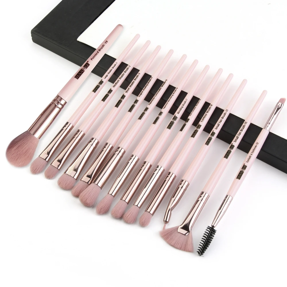 Makeup Brushes Set Pro 5/12/13/14 pcs Powder Eye Shadow Blending Eyelash Eyebrow Lip For Maquiagem | Красота и здоровье