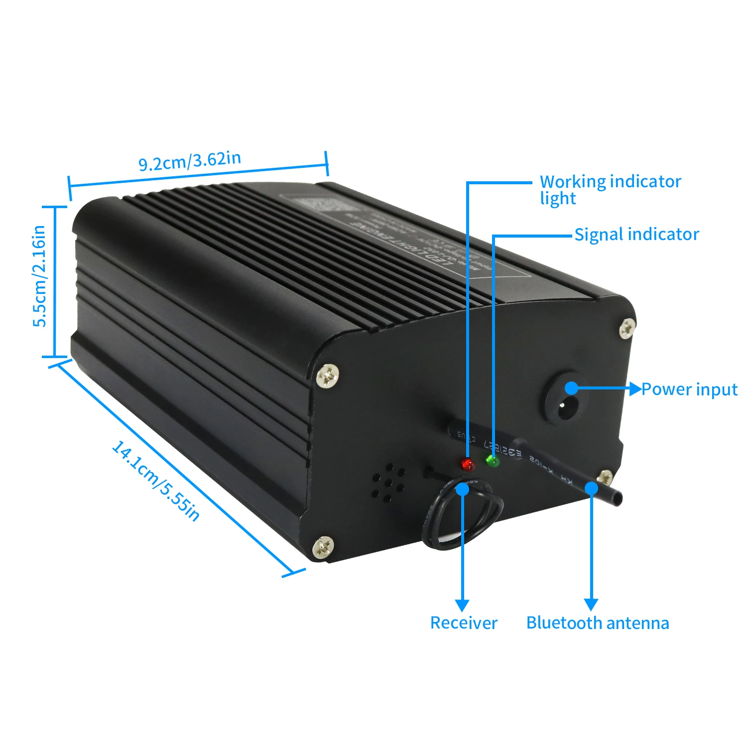 32 Вт RGB светодиодный драйвер оптоволоконного двигателя двойной светильник