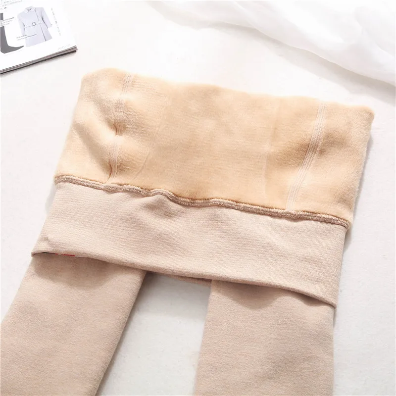 Новинка 2020 зимние теплые женские колготки с высокой эластичной талией хлопковые