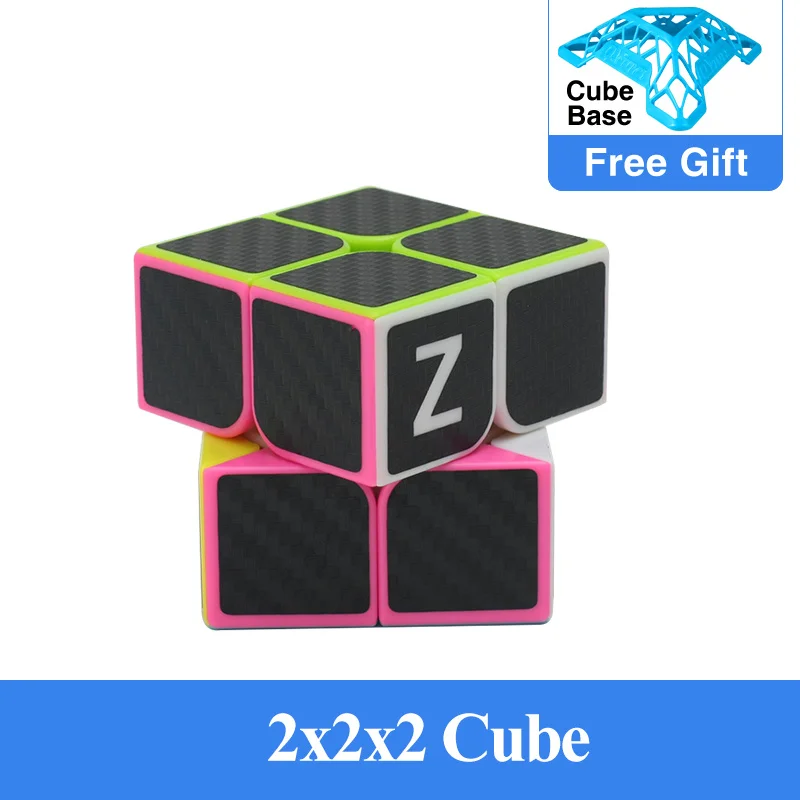 

ZCUBE Carbon Fiber 2x2x2 Professional High Speed Magic Cube 2x2 cubo magico Smooth Twist Puzzle Cubes Educational Toys Gift