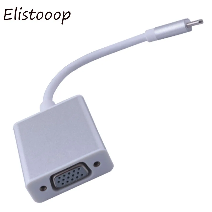 Адаптер USB 3 1 Type C Женский адаптер VGA для нового Macbook 12 дюймов Chromebook | Электроника