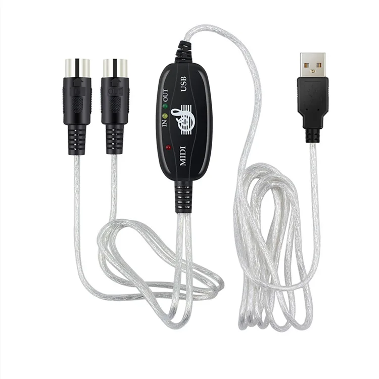 USB IN-OUT MIDI кабель конвертер ПК к музыкальной клавиатуре адаптер Шнур | Электроника