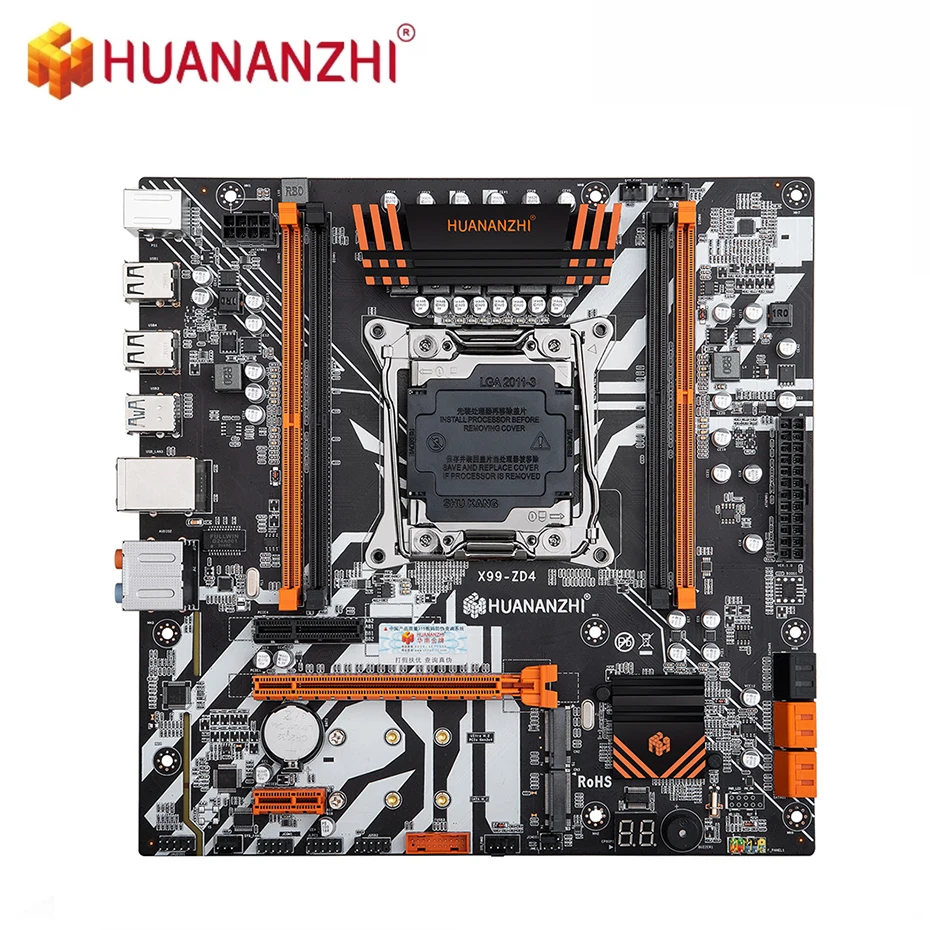 Материнская плата HUANANZHI X99 ZD4 для сервера Intel XEON E5 2678 V3 LGA2011-3 всех серий DDR4 RECC M.2 PCI-E