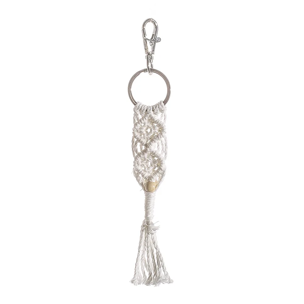 Модный тканый металлический брелок в скандинавском стиле новинка с бахромой
