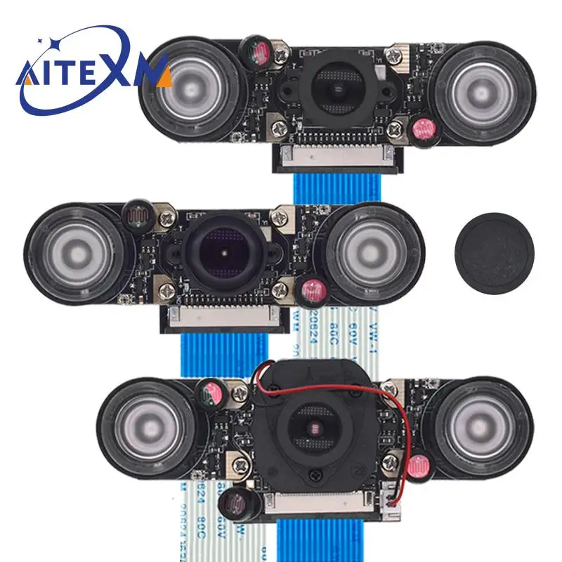 

Модуль камеры ночного видения Raspberry Pi 4 Fisheye, веб-камера 5 Мп OV5647 с инфракрасным датчиком светильник ка для Raspberry Pi 4B/3B +/3B