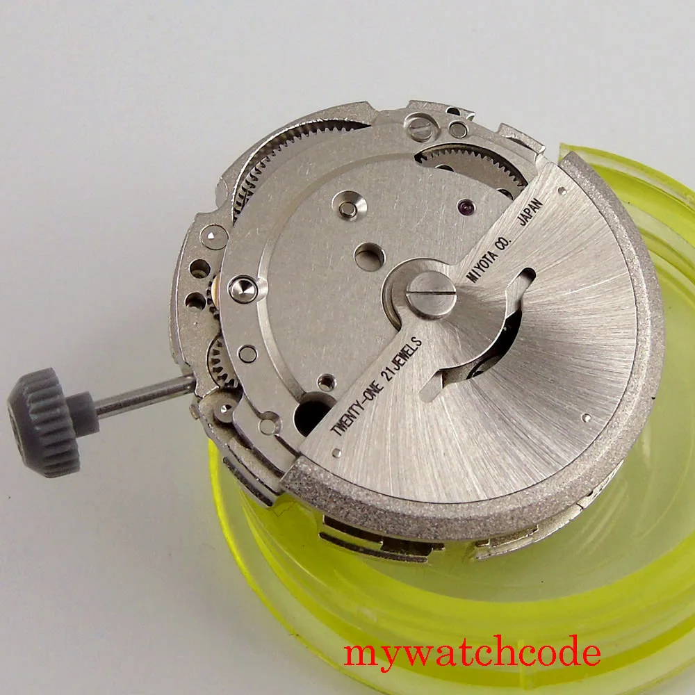 21 Jewels Miyota 8215 821A Hack Second Stop Date Window Automatic Mechanical Movement Watch Accessories Replacements