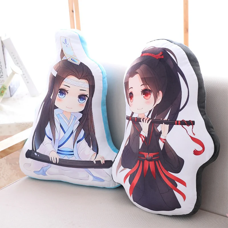 Мультяшная Подушка Wei WuXian Lan WangJi CHEN QING LING нескрытая Xiao Zhan Wang Yibo аниме игрушка кукла