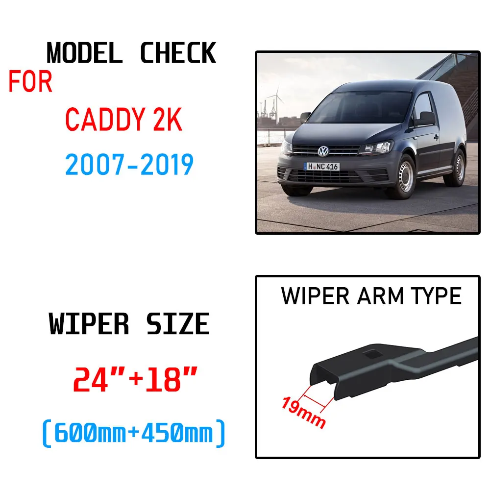 Щетки стеклоочистителя для Volkswagen VW Caddy 2K 2005 ~ 2019 2006 2007 2008 2009 2010 2011 2012 | Автомобили и