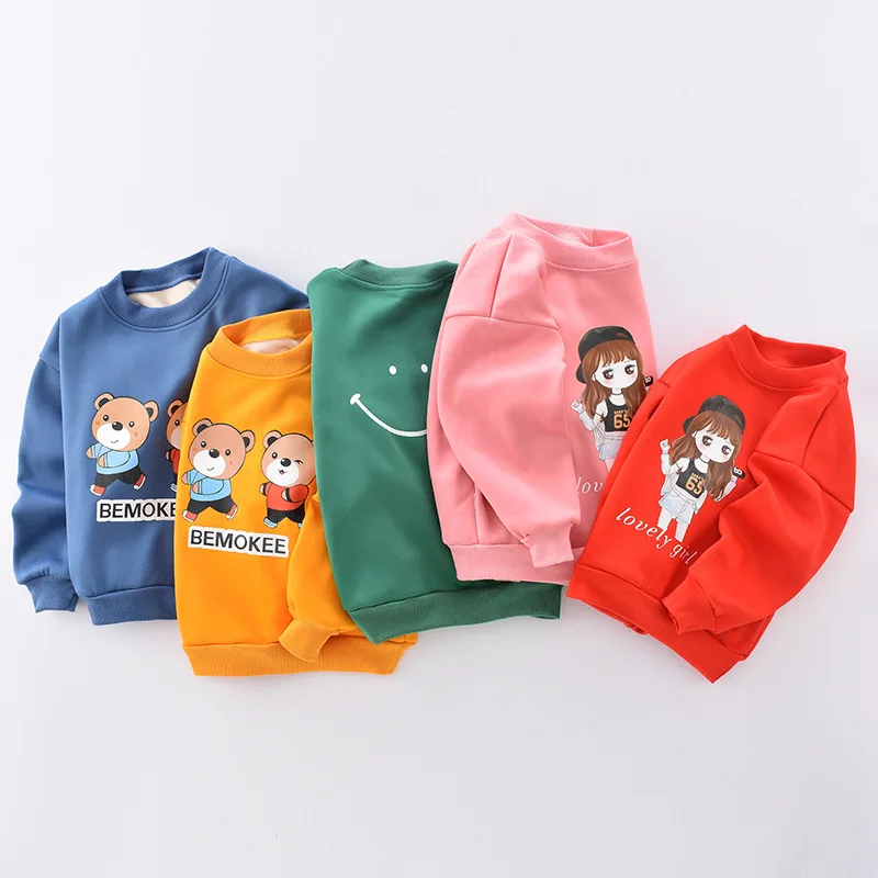 

Футболка для мальчиков и девочек, детские толстовки, зимние, весенние, Осенние блузки, детские толстовки, свитер с длинным рукавом, Детская ф...