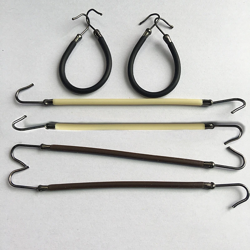 

3 pcs / lot New Elastic Clips Bows Hair Accessories Girls Bands Gum With Hook Ponytail Holder Bungee Hair Thick Hair Headwear