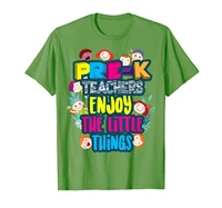 cool pre k teachers enjoy the little things shirt funny gift