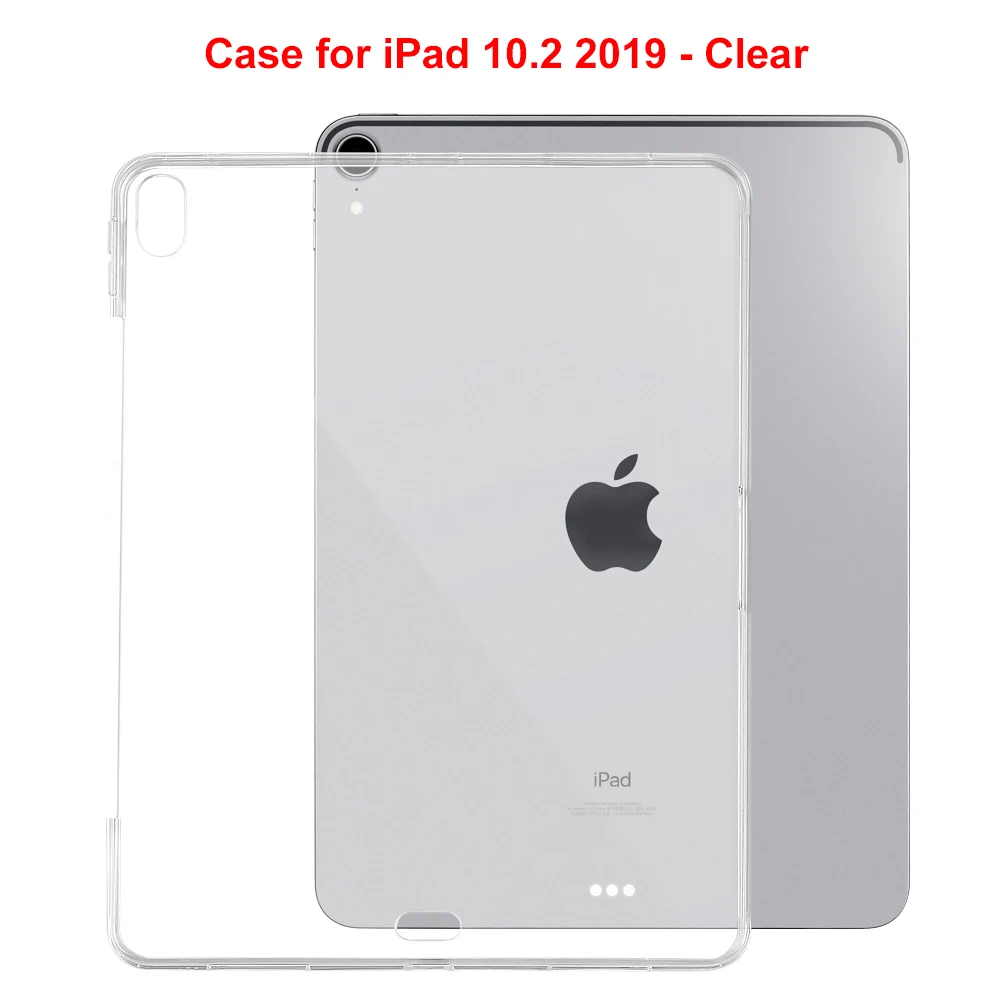 for iPad 10.2 2019 Redlai чехол для iPad 10,2(7th Gen) Ультратонкий Мягкий ТПУ силиконовый прозрачный чехол для iPad Pro 11 и 12,9 чехол - Цвет: for iPad 10.2 2019